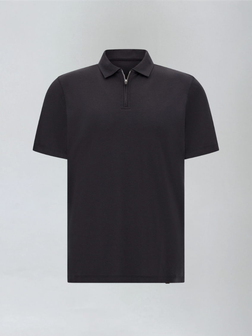 Zip Polo - Czarny