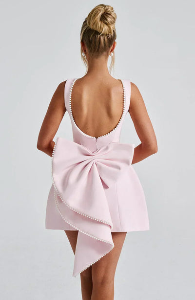Mini sukienka Rosea Pearl Bow