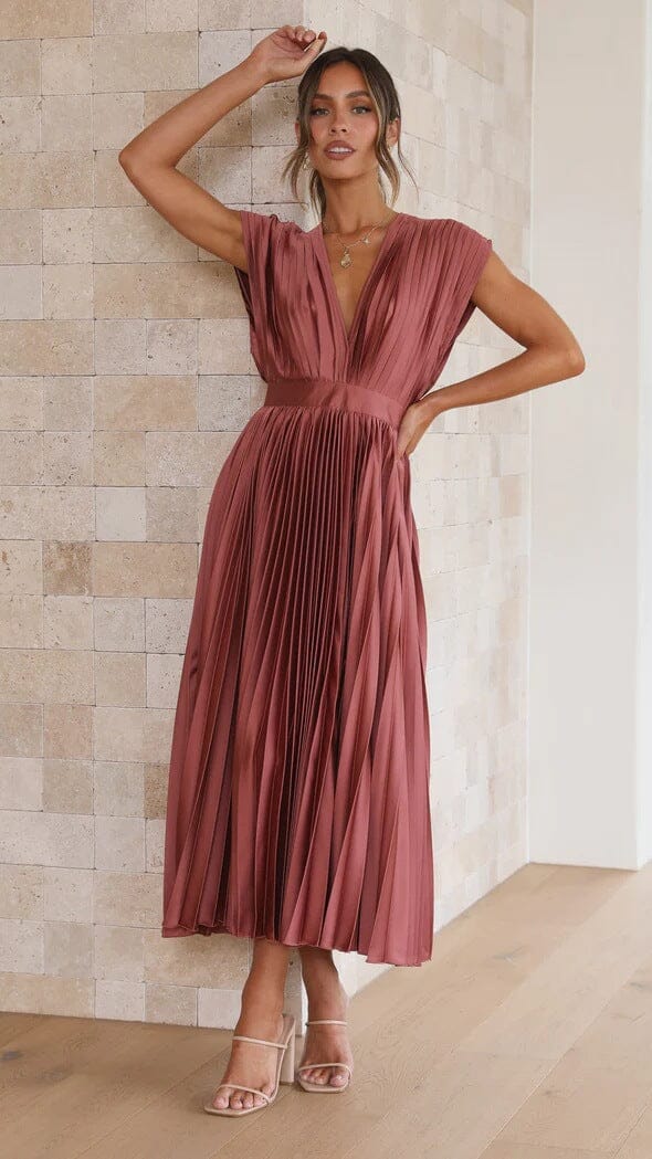Rosea Elegancka Sukienka Midi