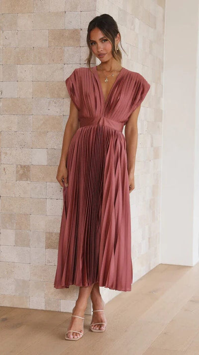Rosea Elegancka Sukienka Midi