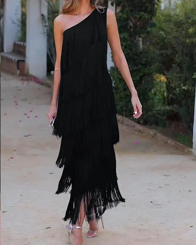 Sukienka Rosea Effortless Elegance z odkrytymi ramionami