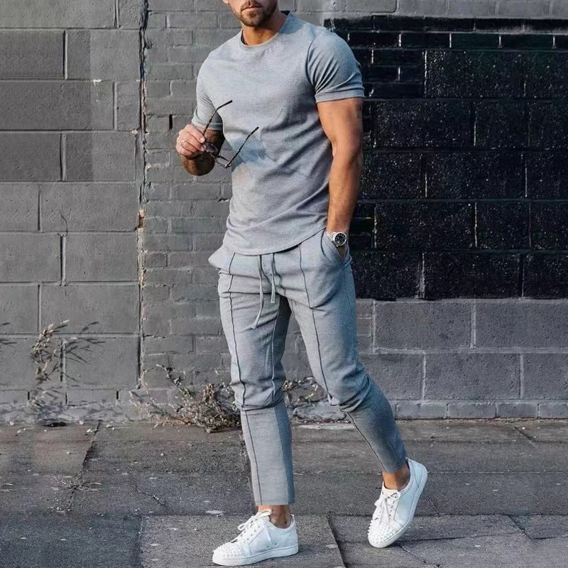 LoungeDuo™ | Zestaw z długimi spodniami i T-shirtem