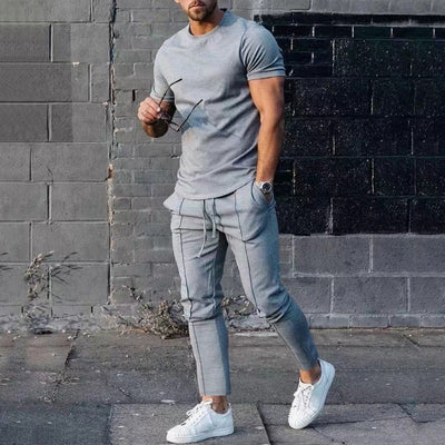 LoungeDuo™ | Zestaw z długimi spodniami i T-shirtem