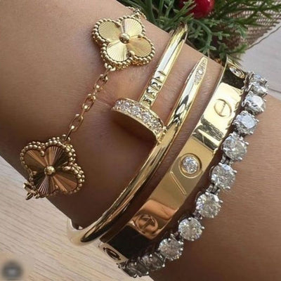 BRANSOLETKA NAGELARMBAND DELUXE | ZŁOTO