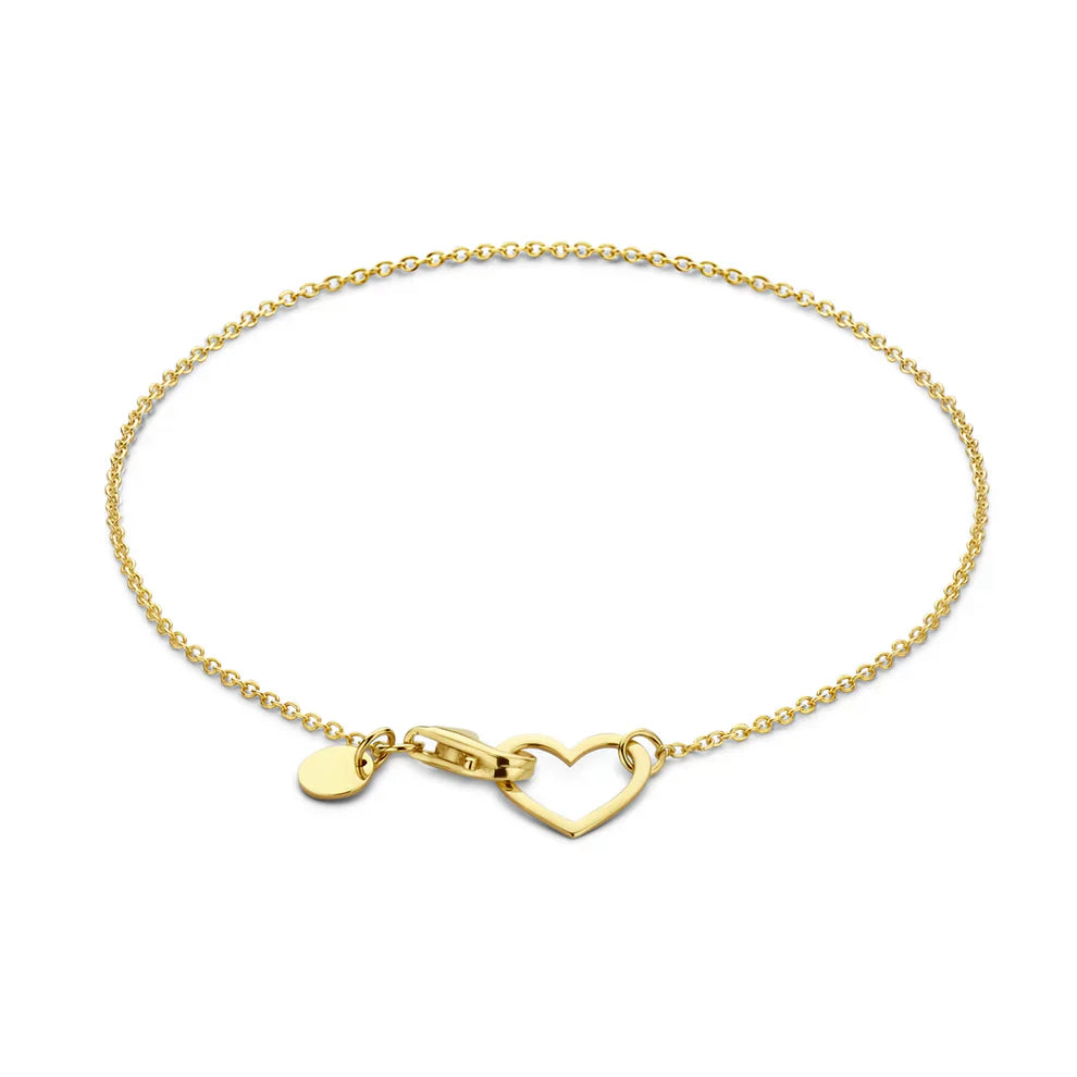 Bransoletka Lilou Coeur | Złoto 18k