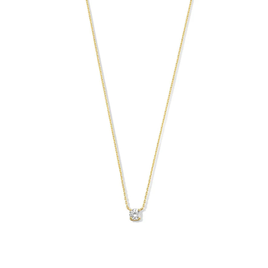 Naszyjnik Cléa z Moissanitem Stein | Złoto 18k