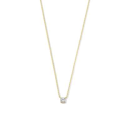 Naszyjnik Cléa z Moissanitem Stein | Złoto 18k