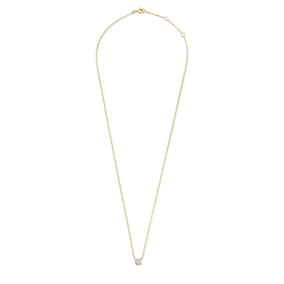 Naszyjnik Cléa z Moissanitem Stein | Złoto 18k