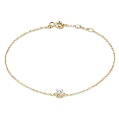 Bransoletka Cléa Moissanit-Stein | Złoto 14k
