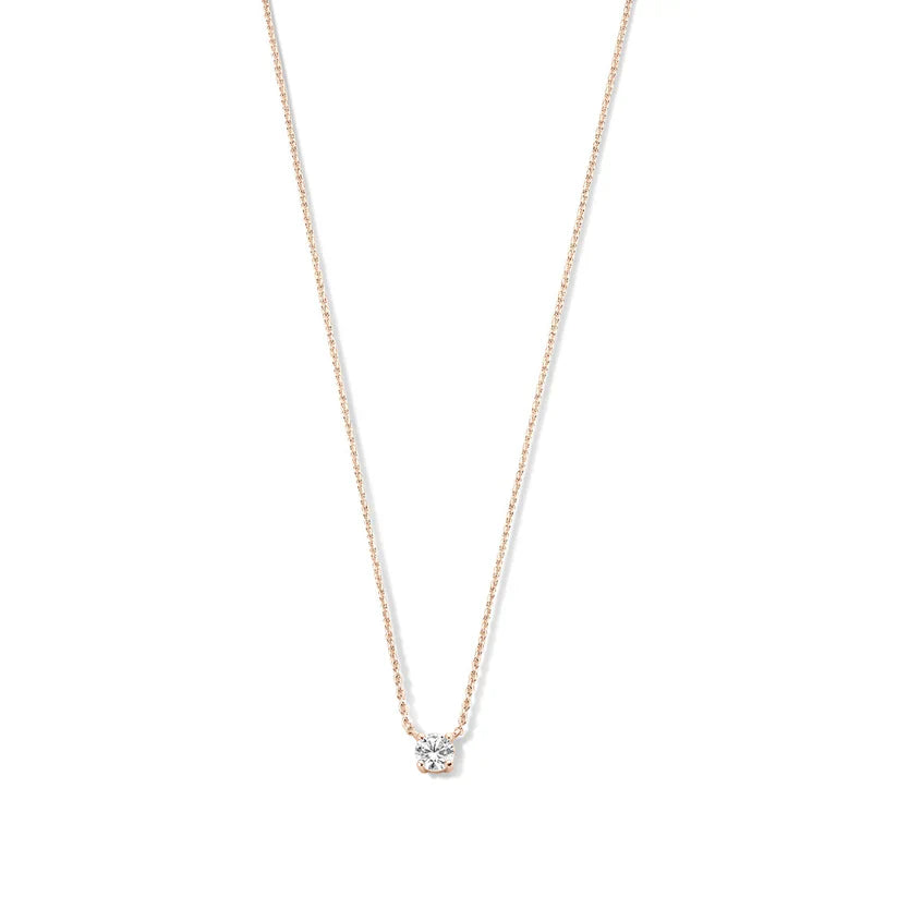 Naszyjnik Cléa z Moissanitem Stein | Złoto 18k