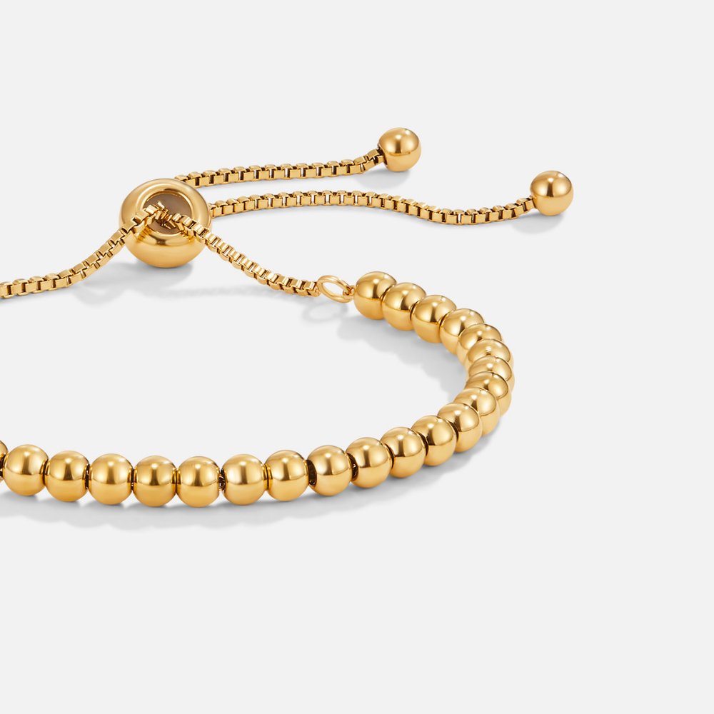 Nila Elegancka złota bransoletka z perłami | Złoto 18k