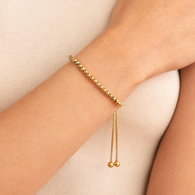 Nila Elegancka złota bransoletka z perłami | Złoto 18k