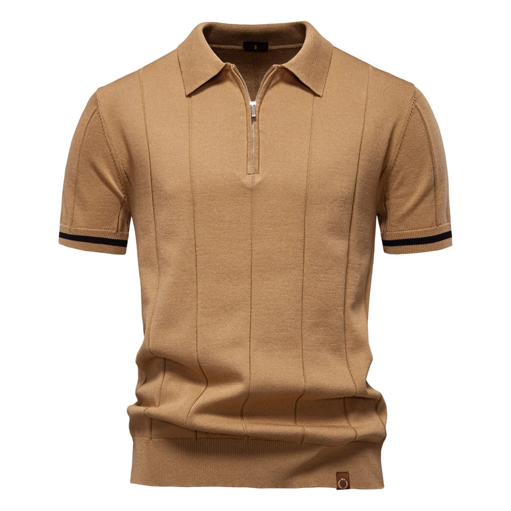 Polówka Monza Zip-Knit