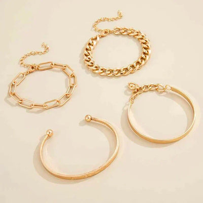 Zestaw Bransoletek Elan Mercer | Złoto 18k