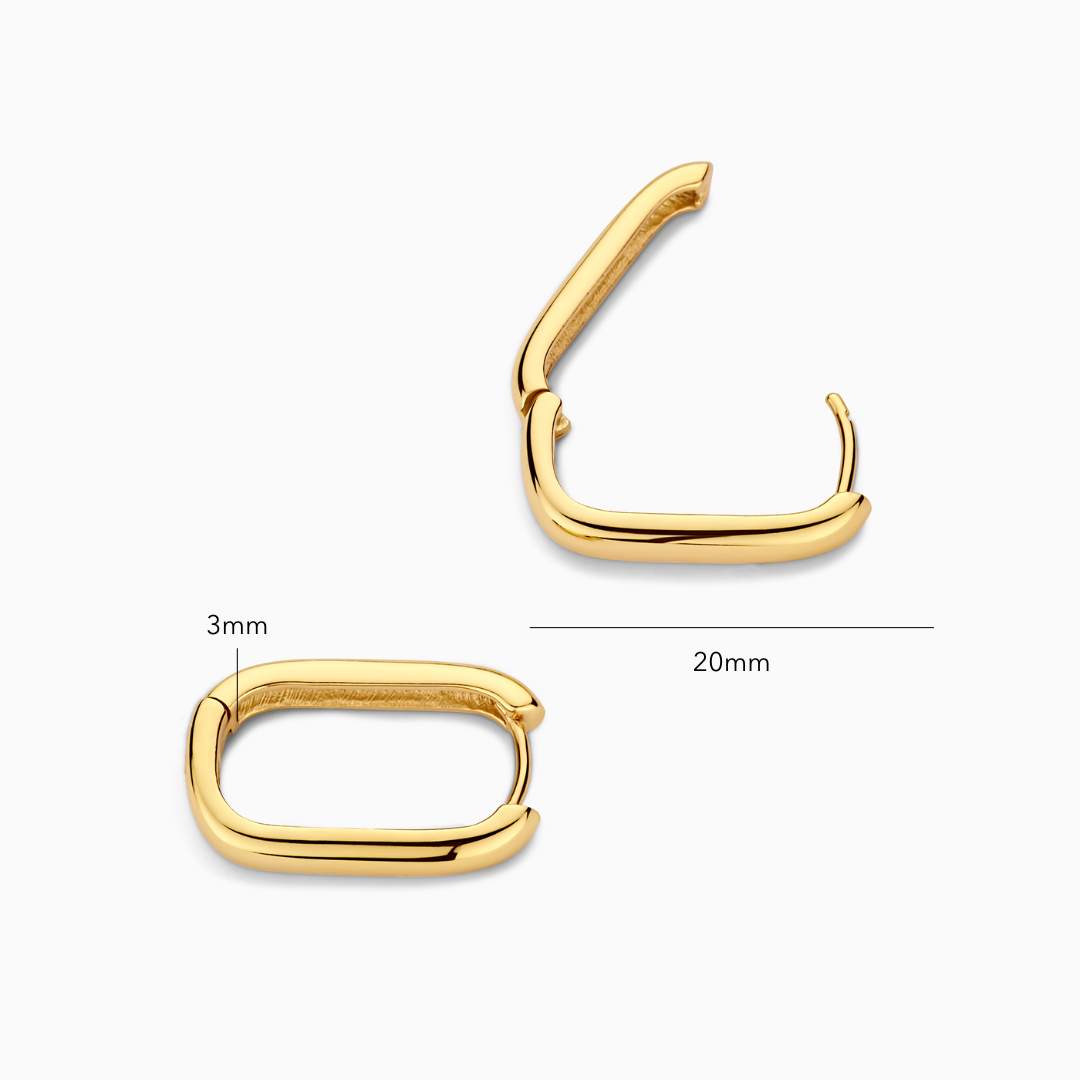 Kolczyki Ikony | Białe Złoto 18k