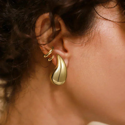 Kolczyki Teardrop Sandra | Złoto 18k