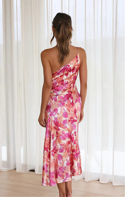 Sukienka maxi Rosea Stylish w nadruk