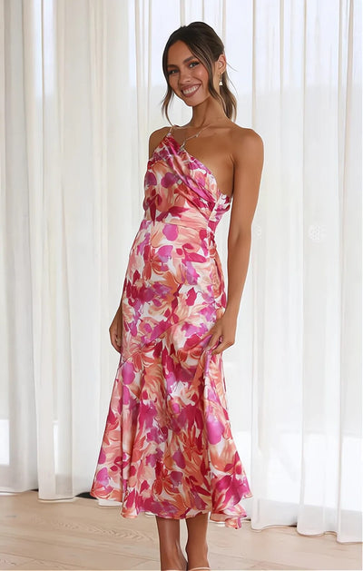 Sukienka maxi Rosea Stylish w nadruk